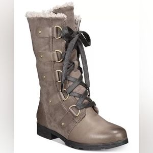 Sorel Emelie Lace Up Waterproof Women's Boots Brown Size 8.5 BRAND NEW